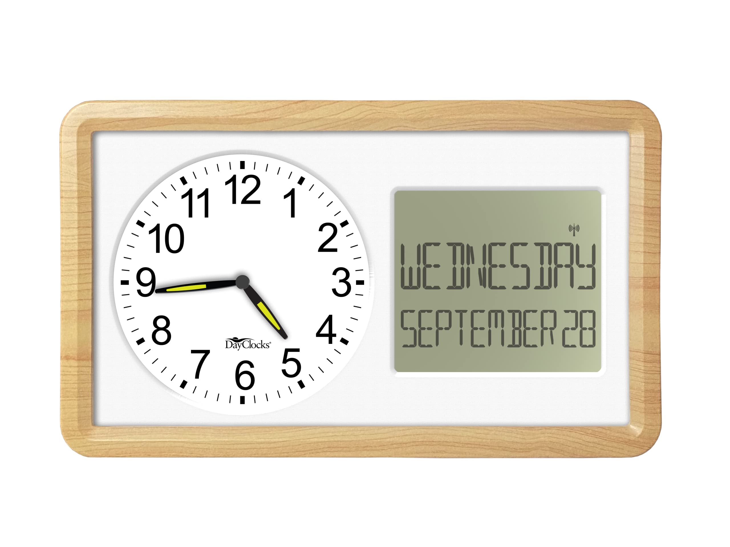Amazon.com: DayClocks Atomic 10” Clock Combines Analog Time and